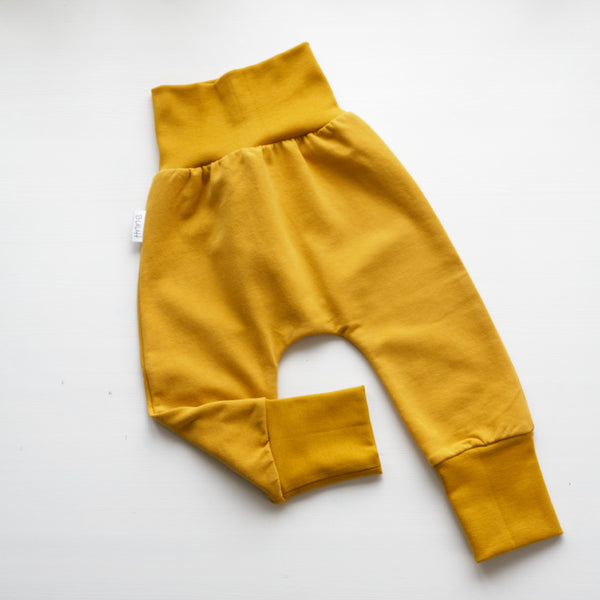 Buuh -  taglia L pantaloni lunghi in cotone - giallo