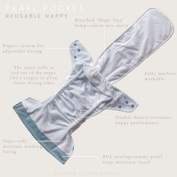 Modern cloth nappies - aio organico Rainbow - Oatmeal