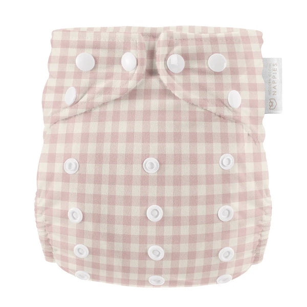 Modern cloth nappies - aio organico Rose Gingham