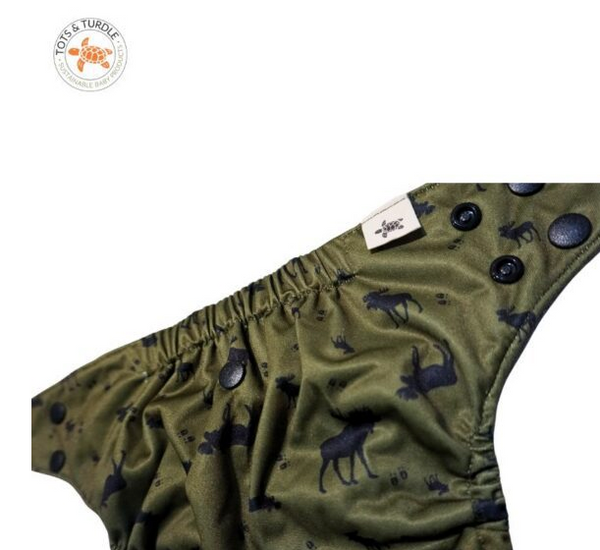 Tots&turdle - pannolino organico ai2/pocket il re della foresta