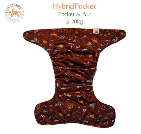 Tots&turdle - pannolino organico ai2/pocket ronzio