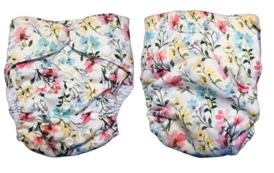 Tots&turdle - pannolino organico ai2/pocket fiori