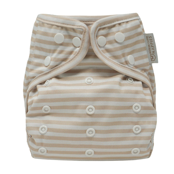 Modern cloth nappies - cover Linen Stripes