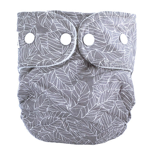 Leaves-Grey-WeeCare-cloth-diapers_pannolino_lavabile_weecare