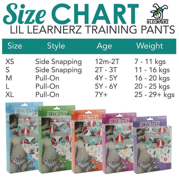 Lil Learnerz - XL Mutandine Trainer (24,9 - 29,4 kg)  Clyde & Platinum