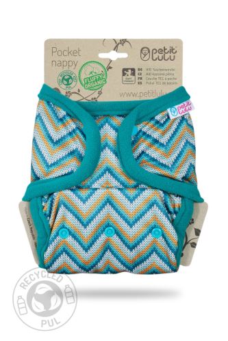 Preordine Petit Lulu - Pocket All In One organic Knitted Chevron